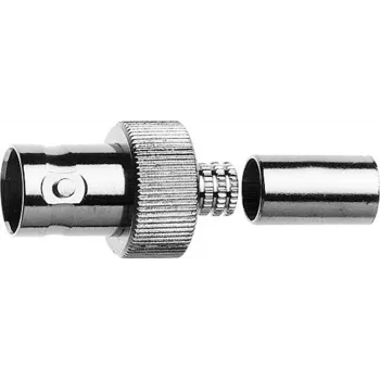 Telegärtner BNC Kabelbuchse Crimp G16 75 Ohm, Crimp/Crimp, A0806, G16 (0,6/3,7 D) - 1 Stück J01003A1353