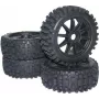 Reely 1:8 Buggy Kompletträder Big Core 10-Speichen Schwarz 4 Stk. (MV3693SBA3)