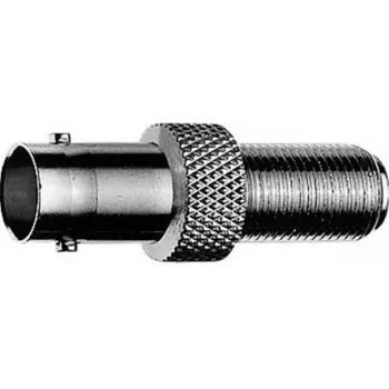 Telegärtner J01008A0021 BNC-Buchse-zu-Buchse-Einbauadapter, 50 Ohm, vernickeltes Messing, Schwarz