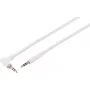 S CONN MAXIMUM CONNECTIVITY 3,5mm gewinkelt zu gerade TRS Audiokabel, Weiß, 2m 14-07036