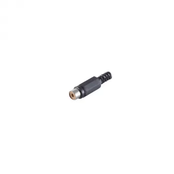 S CONN maximum connectivity RCA-Kupplung Buchse zu Buchse, Schwarz 51500-S