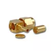 Telegärtner SMA-Winkelstecker Crimp für RG-316, Gold, 5er-Pack (J01150A0071)