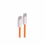 shiverpeaks USB-C Ladekabel 2.0, 60W, Orange, Textil, 0,5m (BS14-21017)