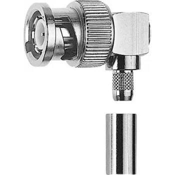 TELEGÄRTNER BNC Winkel-Crimp-/Lötstecker 50 Ohm für RG-174/RG-188/RG-316 (J01000A0033)