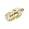 Telegärtner SMA-Buchse Crimp-Steckverbinder für RG-223/U, RG-142 B/U, RG-400/U, RD-316, vergoldet, 50 Ohm, DC-18 GHz J01151A0611