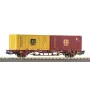 PIKO 27750 Container-Tragwagen DC, DB AG, Epoche VI, Sgns 80', 2x 40ft Container, H0