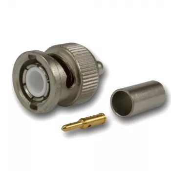 Telegärtner BNC Crimpstecker 50 Ohm für RG-58 C/U, Nickel/Gold, 4 GHz J01000L1255Z