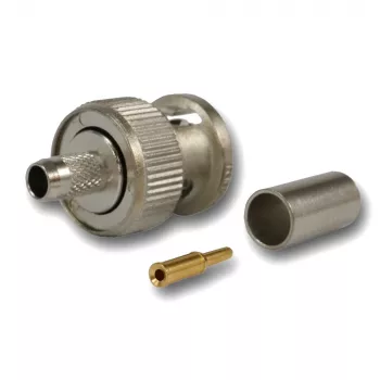 Telegärtner BNC Crimpstecker 50 Ohm für RG-58 C/U, Nickel/Gold, 4 GHz J01000L1255Z