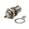 Telegärtner BNC-Einbaubuchse, isoliert 50 Ohm, weiße Isolierscheiben, Z03 (J01001B1222)