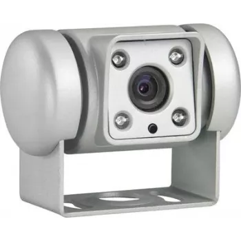 Dometic PerfectView CAM 45 NAV Kabelgebundene Rückfahrkamera mit Spiegelfunktion, IR-Nachtsicht, integrierter Heizung, Silber 9600000525