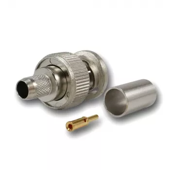 Telegärtner BNC Crimpstecker G02 75 Ohm für RG-59B/U, UG-1789/U, Stecker, 5er-Pack J01002A1288Y