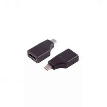 SHIVERPEAKS USB-C auf HDMI Adapter 4K60Hz, USB-C Stecker auf HDMI Buchse, 0,15m, Schwarz (BS14-05055)