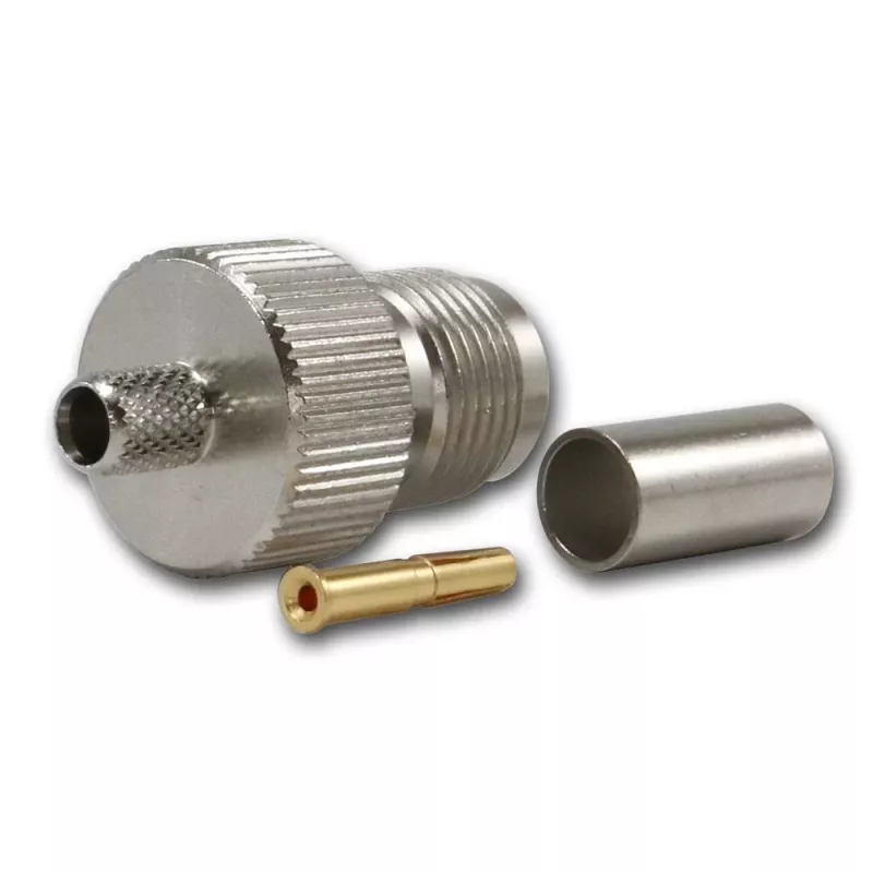 TELEGÄRTNER TNC-Buchse für RG-58, 50 Ohm, Crimp/Löt, DC-11 GHz