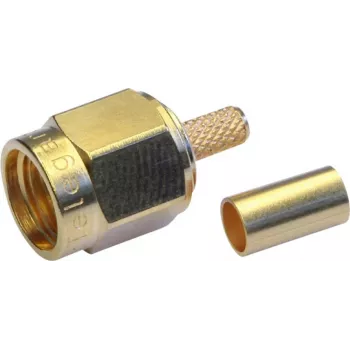 TELEGÄRTNER SMA Stecker Verbinder Crimp/Löten für G08 (RD-316) Gold J01150A0021