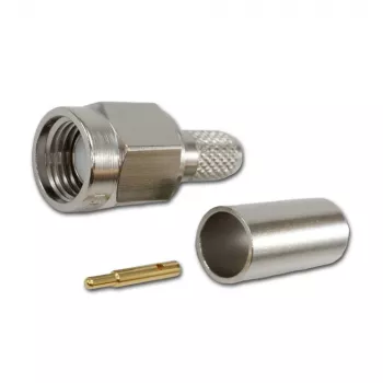 Telegärtner SMA Steckverbinder Stecker gerade 50 Ohm Crimp/Löten für RG-58 RG-142 RG-223 LMR-240 J01150A0049