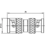 Telegärtner BNC Adapter, BNC Stecker auf BNC Stecker, 50 Ohm, J01004A0806