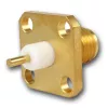Telegärtner SMA-Einbaukupplung, Flansch, Gold, 50 Ohm, 5er-Pack J01151A0621
