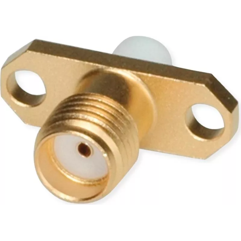 Telegärtner SMA-Einbaubuchse mit Flansch Z28, Gold (Standard) - 5 Stück (J01151A0631)