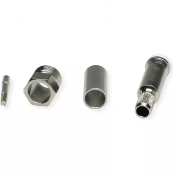 TELEGÄRTNER TEGA J01701A0007Z FME Kabelbuchse Crimp RG58C/U 50 Ohm Nickel/Gold