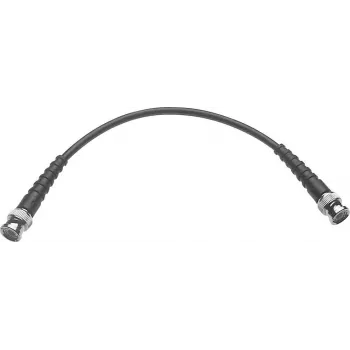 Telegärtner L00010A1800 0,25 m BNC-Stecker auf BNC-Stecker RG-58 Koaxialkabel, Schwarz