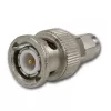 Telegärtner BNC-Stecker auf SMA-Stecker Koaxialadapter, 50 Ohm, DC-4 GHz, vernickeltes Messing J01008A0018
