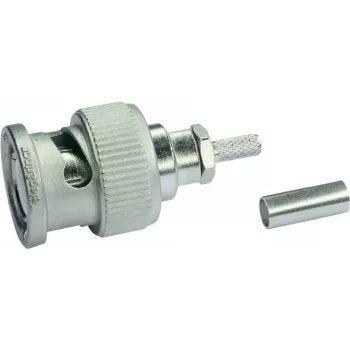 Telegärtner BNC-Kabelstecker Crimp G07 / G29 50 Ohm, Professional, für RG-316/U und 0,45/1,4, 1 Stück J01000A1294