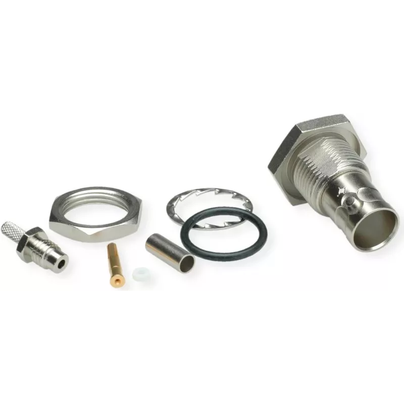 Telegärtner BNC-Einbau-Buchse Crimp-Steckverbinder 75 Ohm für RG-179 B/U, G04