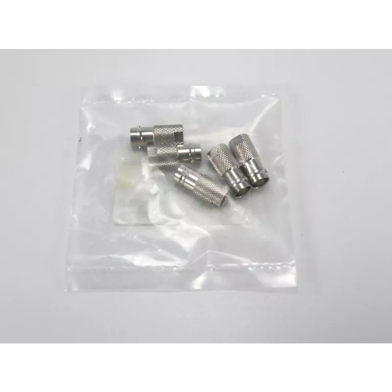TELEGÄRTNER J01008F0068 BNC-Buchse auf FME-Stecker Koaxialadapter, 50 Ohm, gerade, vernickeltes Messing