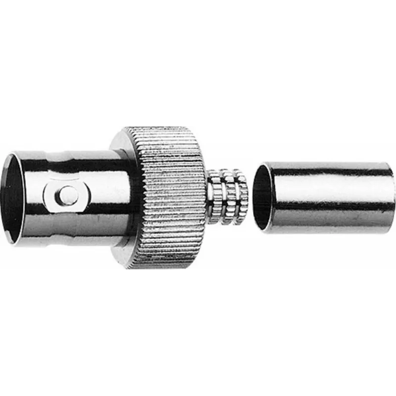 Telegärtner BNC-Kabelbuchse Crimp G30 50 Ohm für LMR-240, 5er-Pack J01001A0073
