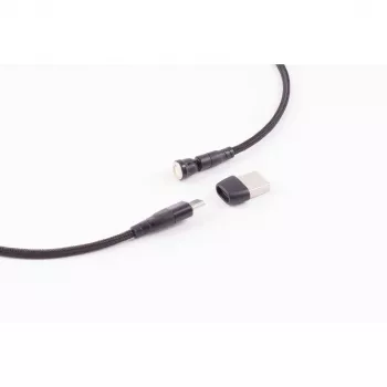 ShiverPeaks BS14-19020 Magnetisches 6-in-1 USB-Ladekabel 540°, 60W, 1m, Schwarz