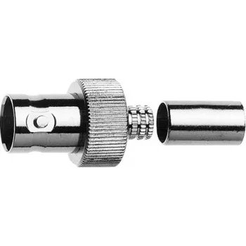 Telegärtner BNC Buchse Crimp Steckverbinder 75 Ohm, Crimp/Crimp, für Kabelgruppe G41 (0,6/2,8-4,7 mm), 5 Stück J01003A0048