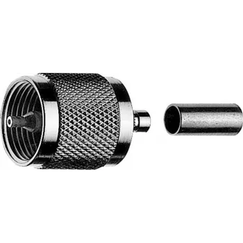 TELEGÄRTNER UHF-Stecker Crimpstecker für RG 214/U, 5er-Pack (J01040A0010)