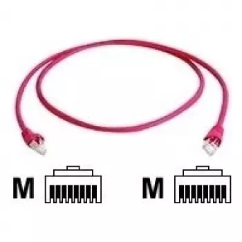 Telegärtner CAT 6A S/FTP Crossover Patchkabel RJ45 5m Rot LSZH L00003A0078