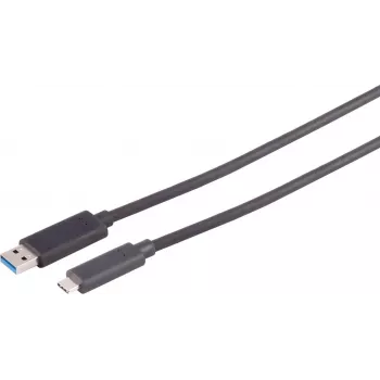 S CONN MAXIMUM CONNECTIVITY 30-39505 Aktives optisches USB-A-auf-USB-C-Kabel, 50m, 10Gbps, Schwarz