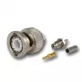 Telegärtner BNC Crimpstecker 50 Ohm für RG-178 B/U, gerade, vernickelt/vergoldet, 1 Stk.