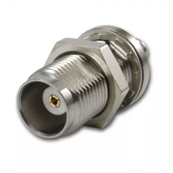 Telegärtner TNC-Buchse auf SMA-Buchse Koax-Adapter, 50 Ohm, DC-6 GHz, Nickel/Gold J01019A0028