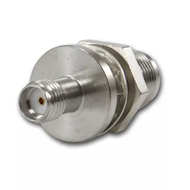 Telegärtner TNC-Buchse auf SMA-Buchse Koax-Adapter, 50 Ohm, DC-6 GHz, Nickel/Gold J01019A0028