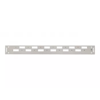 TELEGÄRTNER H02025A0356 1U 19-Zoll-Rack-Frontabdeckung, Grau RAL 7035