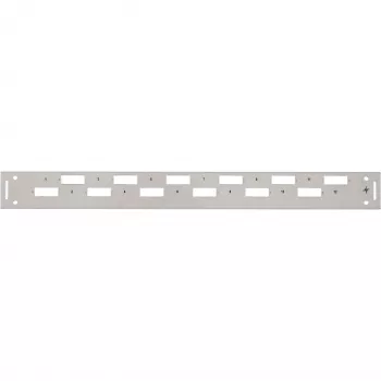 TELEGÄRTNER H02025A0356 1U 19-Zoll-Rack-Frontabdeckung, Grau RAL 7035