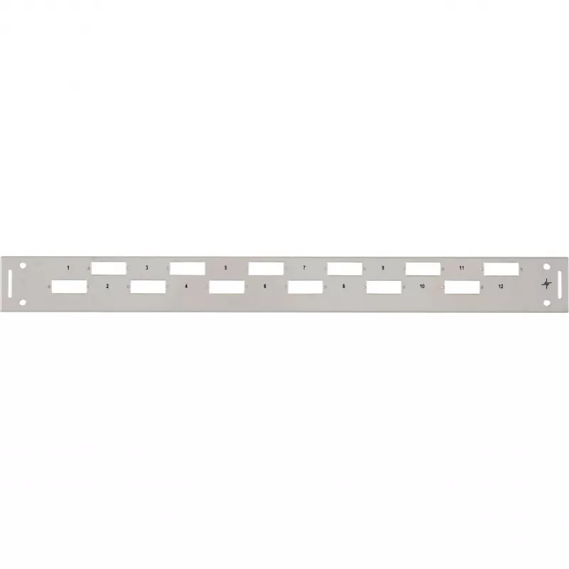 TELEGÄRTNER H02025A0356 1U 19-Zoll-Rack-Frontabdeckung, Grau RAL 7035