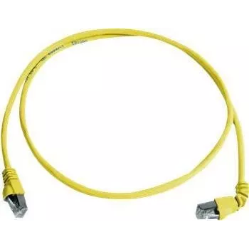 Telegärtner 100008019 CAT 6a S/FTP Patchkabel, RJ45, 1 m, Gelb, LSZH, flammhemmend