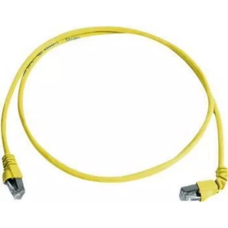 Telegärtner 100008019 CAT 6a S/FTP Patchkabel, RJ45, 1 m, Gelb, LSZH, flammhemmend