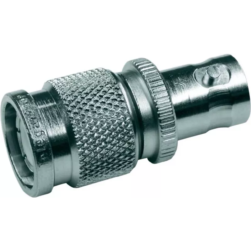 Telegärtner BNC-Buchse auf TNC-Stecker Adapter, 50 Ohm, vernickeltes Messing, DC-4 GHz, gerade