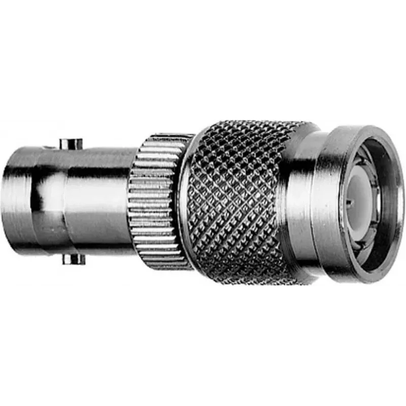 Telegärtner BNC-Buchse auf TNC-Stecker Adapter, 50 Ohm, vernickeltes Messing, DC-4 GHz, gerade
