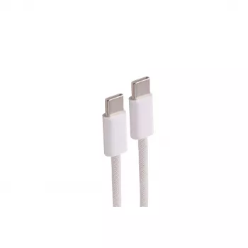 SHIVERPEAKS USB-C Ladekabel, USB 2.0, 60W, Weiß, Geflochtenes Textil, 0,5m (BS14-21016)