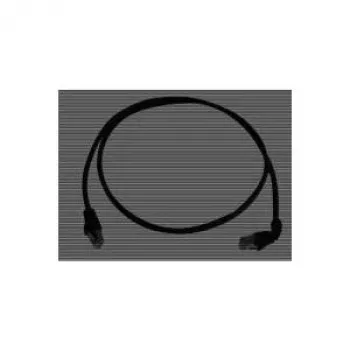 Telegärtner 100008676 RJ45 Patchkabel, CAT 6a S/FTP, 5,0 m, Schwarz, LSZH, flammhemmend, mit Knickschutz