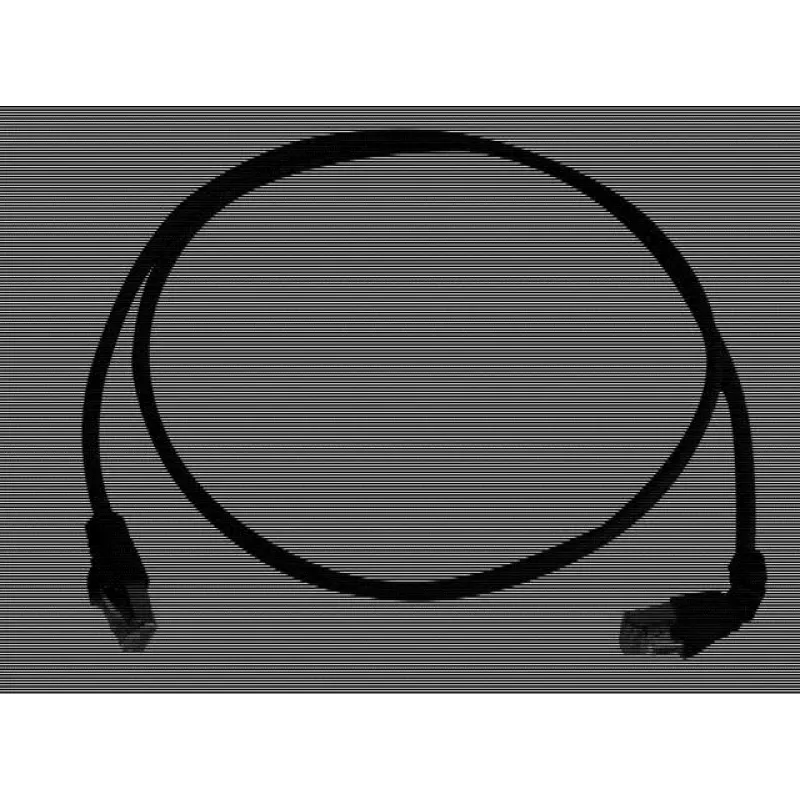 Telegärtner 100008676 CAT 6a S/FTP RJ45-Patchkabel, 5 m, Schwarz, flammwidrig, mit Knickschutz