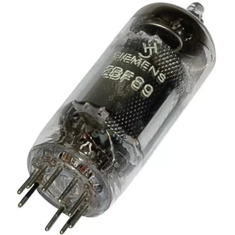 SIEMENS EBF 89 = 6 DC 8 Duodiode-Variable-mu-Pentode Vakuumröhre, Noval-Sockel, 9 Pins