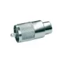 Telegärtner UHF-Kabelstecker PL259 für RG-213/U, PTFE-Isolierung, vernickeltes Messing, 5er-Pack J01040B0602