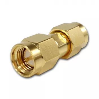 TELEGÄRTNER SMA-Stecker auf SMA-Stecker Koaxialadapter, 50 Ohm, DC-18 GHz, vergoldetes Messing
